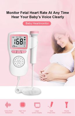 Monitor Fetal da pulsação do coração do bebê da máquina de Doppler do monitor portátil de Doppler para mulheres gravidas