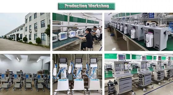 Máquina respiratória automática cirúrgica portátil do ventilador do equipamento de emergência ICU