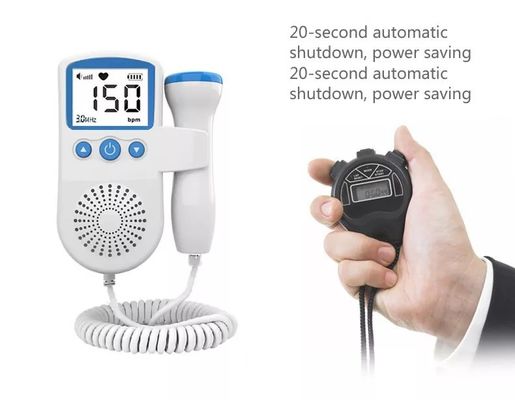 Portátil 	Monitor Fetal de Doppler do bolso do bebê do monitor de coração de Doppler para a gravidez