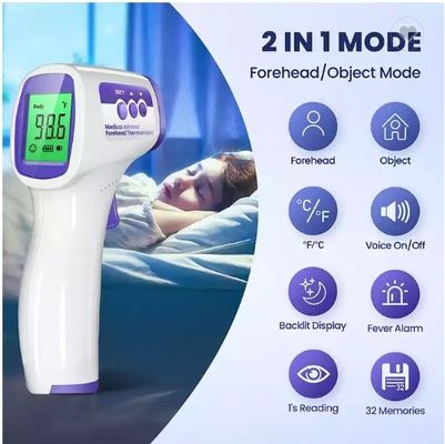 Contato oral clínico de TemperatureThermometer Digital do bebê infravermelho da testa não