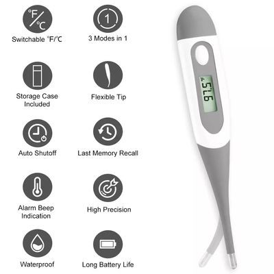 Termômetro de Digitas adulto da febre da criança retal Underarm oral portátil da criança do bebê do teste da axila