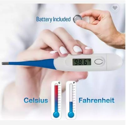O LCD indica rapidamente 2 segundos testa o OEM plástico elétrico do termômetro da temperatura de Digitas do bebê