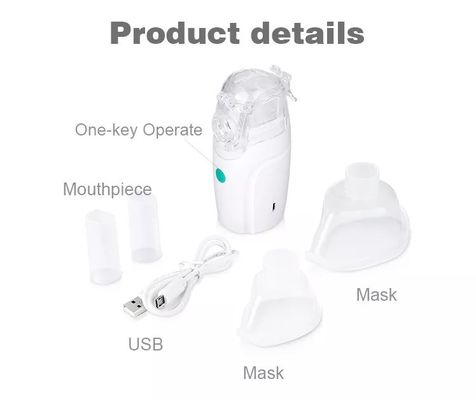 Droga portátil Handheld Mesh Nebulizer Machine da tosse da máscara dos Nebulizers do agregado familiar