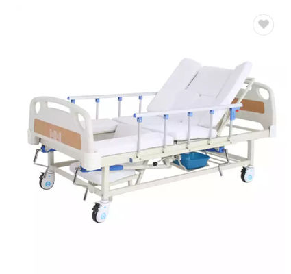 Cama dos cuidados da assistência ao domicílio do hospital de Multifunction Cama De Manual Médico com toalete