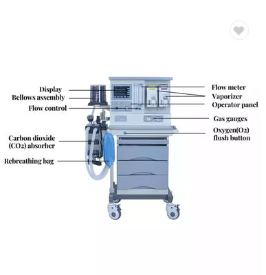 Máquina portátil de Anasthetic Anasthesia da anestesia do equipamento médico do hospital ICU