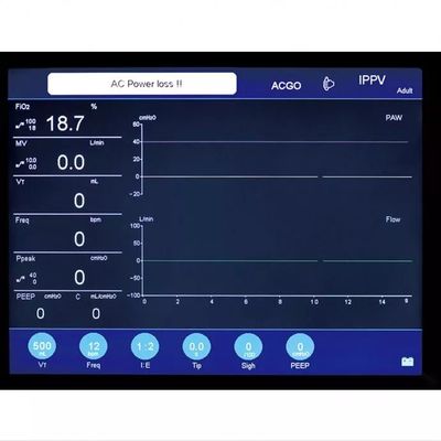 Portátil Maquina De Anestesia máquina da anestesia do painel LCD de 10,4 polegadas