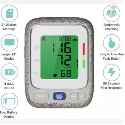 OEM aprovado do úmero do monitor da pressão sanguínea de Digitas do agregado familiar do CE