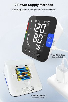 Monitor médico do Bp da pressão sanguínea da máquina da verificação de Digitas Bp da voz do braço automático