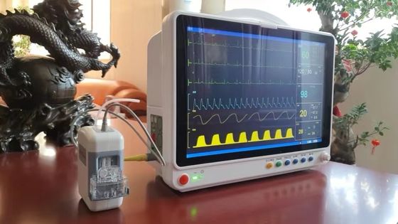 Vital Signs Patient Monitor 15 cabeceira médica Nibp SPO2 Ecg do multiparâmetro ICU da polegada