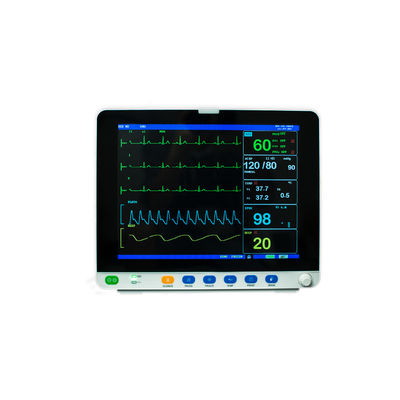 Vital Signs Patient Monitor 15 cabeceira médica Nibp SPO2 Ecg do multiparâmetro ICU da polegada