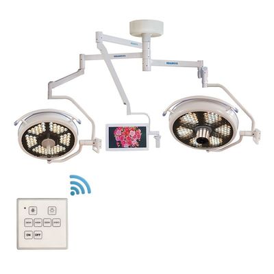 A lâmpada cirúrgica da cabeça do teto do dobro do diodo emissor de luz conduziu lâmpadas médicas da lâmpada principal cirúrgica leve