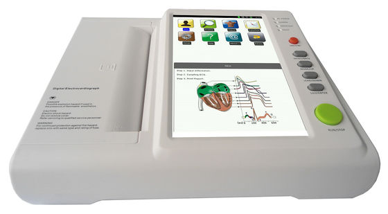 12 ISO portátil do CE da máquina do metal ECG do eletrocardiógrafo de Digitas do canal