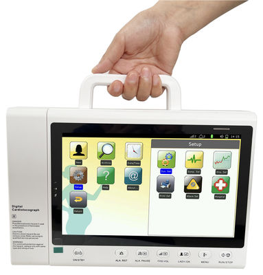 Ecrã de toque Máquina Ctg de sonda sem fio Monitor fetal materno